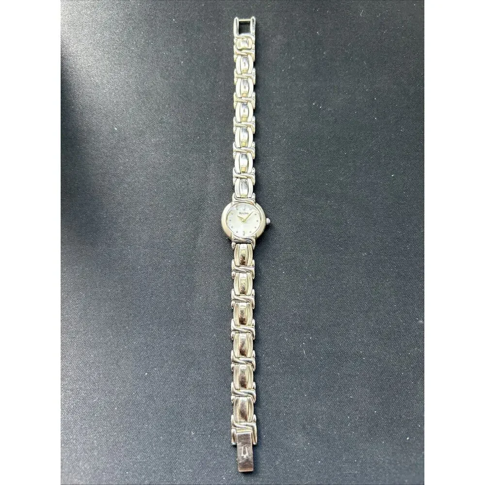Bulova MOP Dial Silver Tone Women’s Quartz Watch
